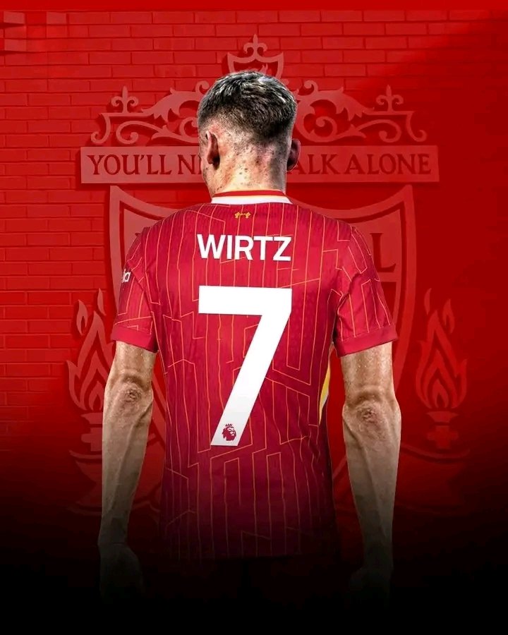 🚨 🇩🇪 Florian wirtz will wear jersey number 7 for Liverpool this