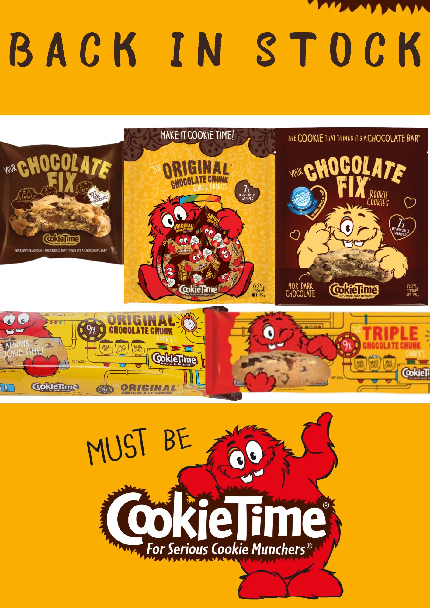 Dairyland - CookieTime Back in Stock!!! Original Choc Chunk 9pk - $19. ...