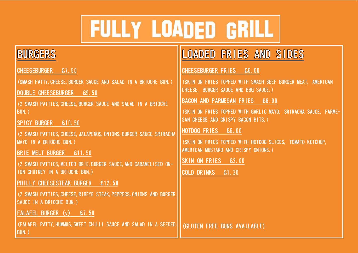 Our updated menu for this week... - Fully Loaded Grill