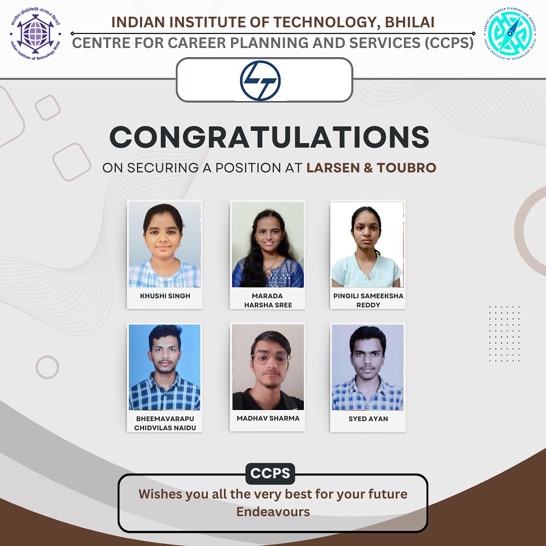 Centre - We are delighted to announce that Khushi Singh, Marada Harsha ...