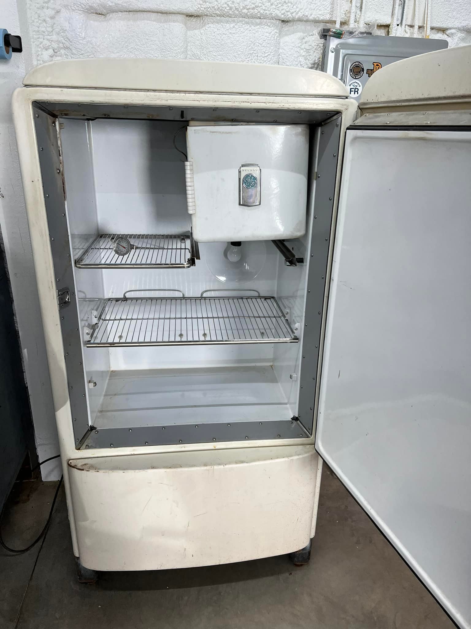 1941 General Electric fridge installed in malt shop