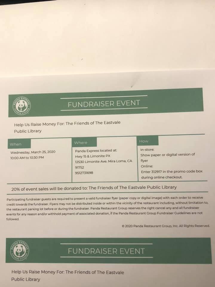 Eastvale Friends of the Library | Eastvale CA