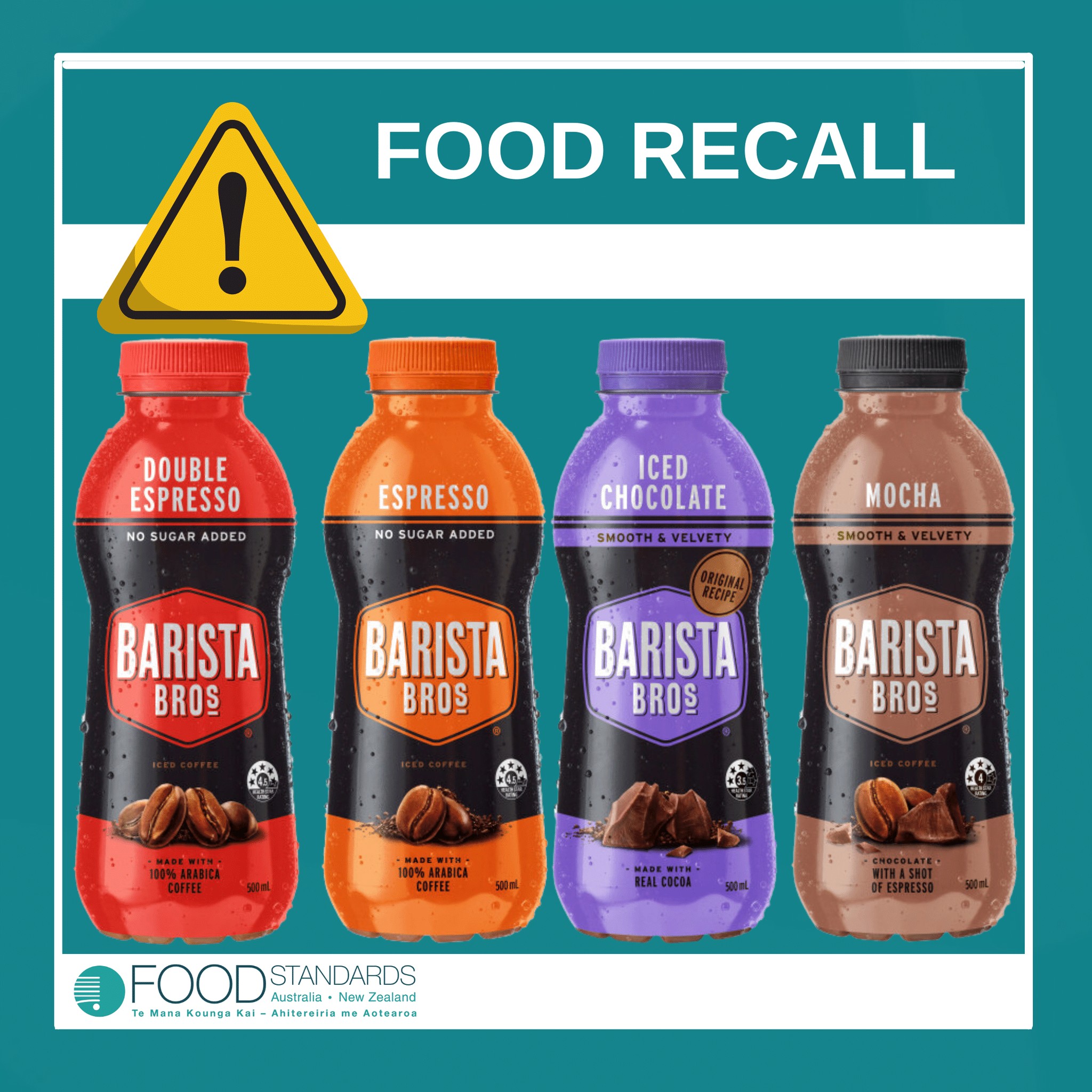 Food - FOOD RECALL: Coca-Cola Europacific is recalling Barista Bros ...