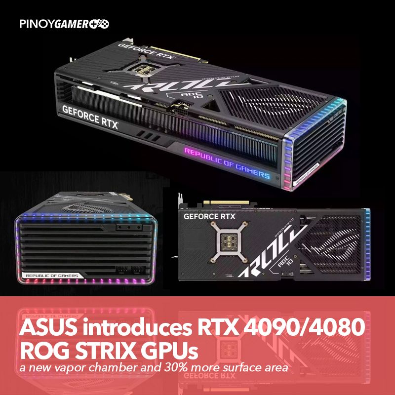 PinoyGamer - ASUS introduces GeForce RTX 4090/4080 ROG...