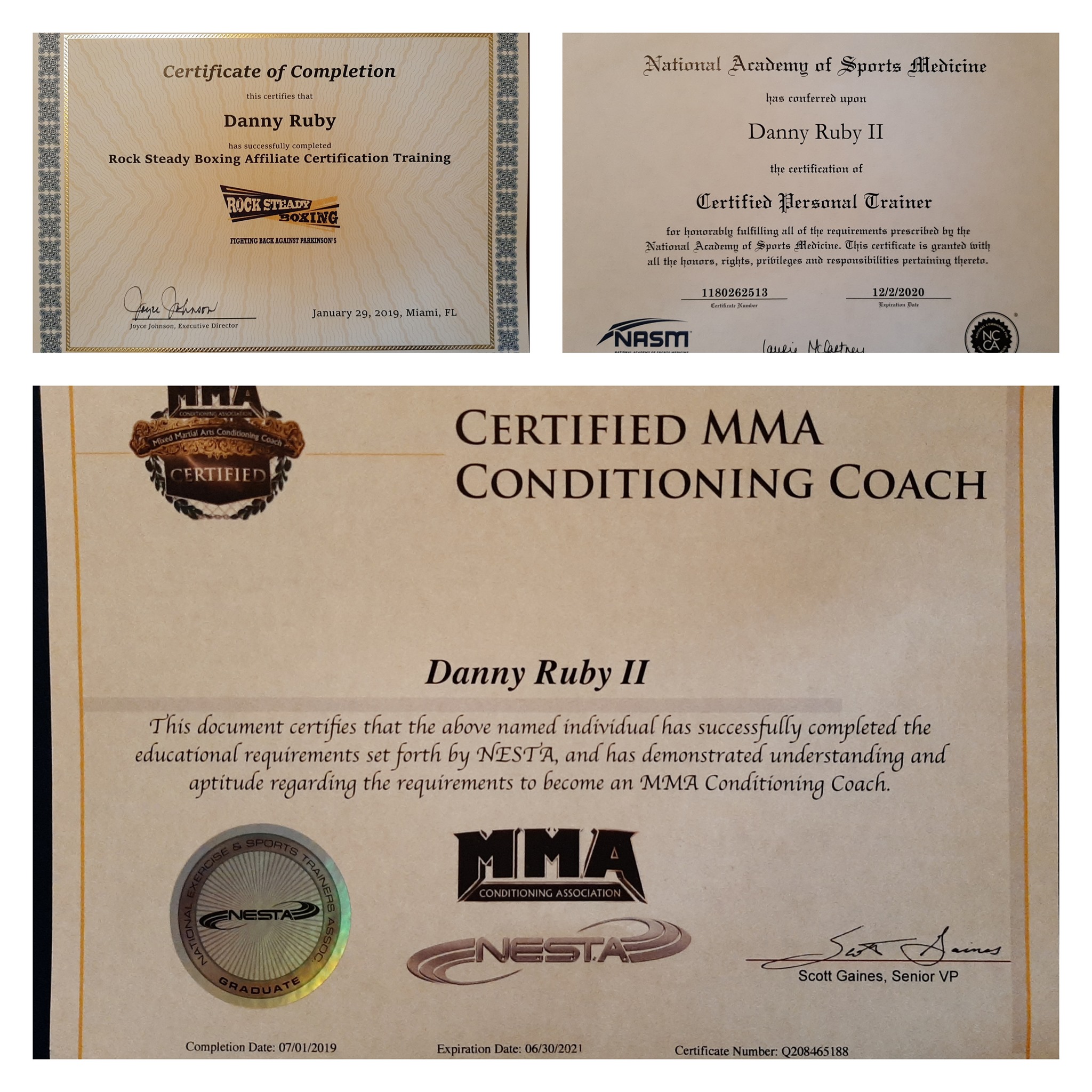 Danny Ruby Certified Personal Trainer
