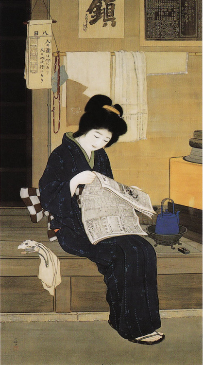 Continuation' (つづきもの), 1916, by Itō Shoha (伊藤小坡, 1877