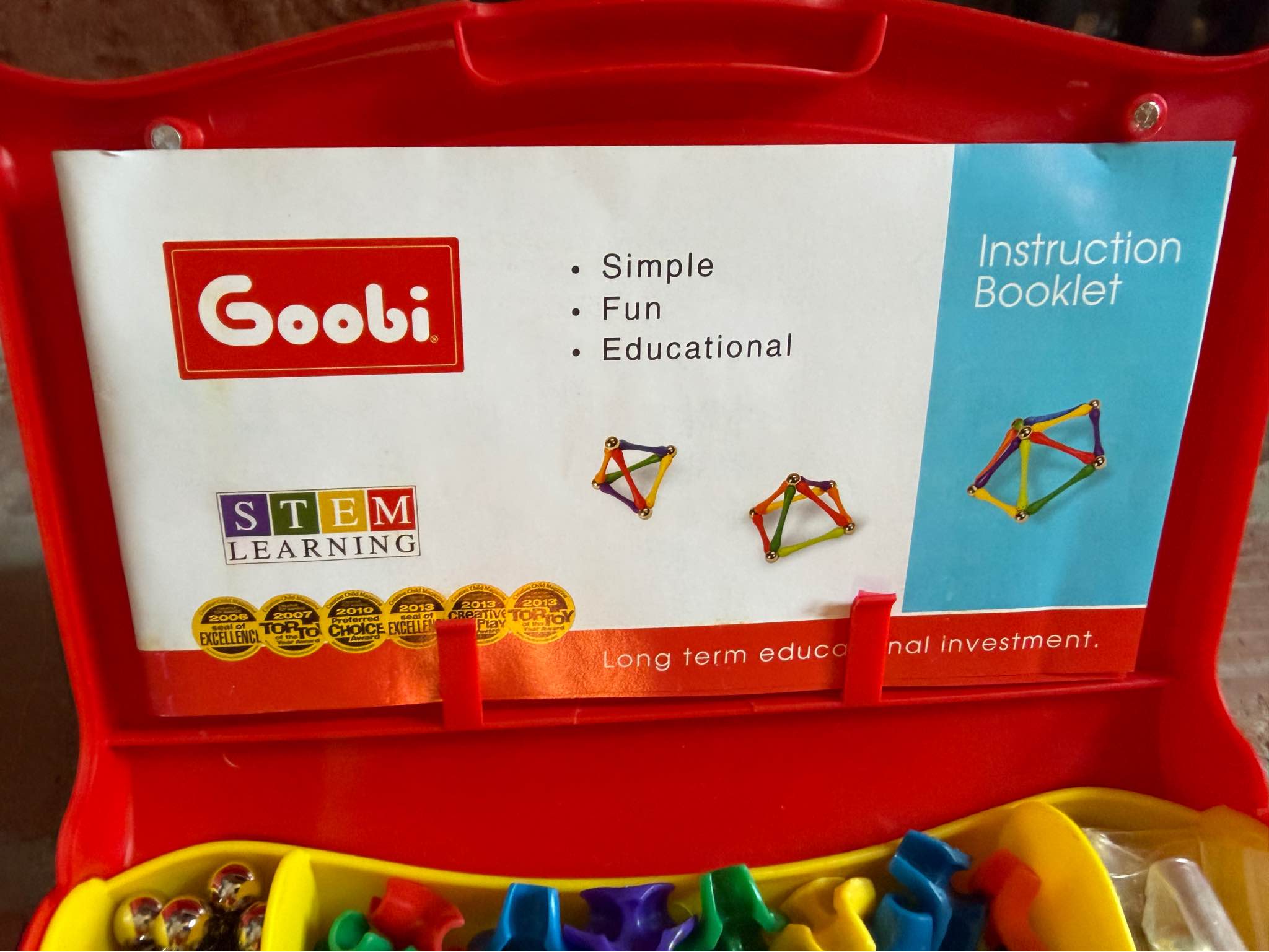 Goobi Magnetic STEM Building Set 180 Pieces (Includes Original Case ...