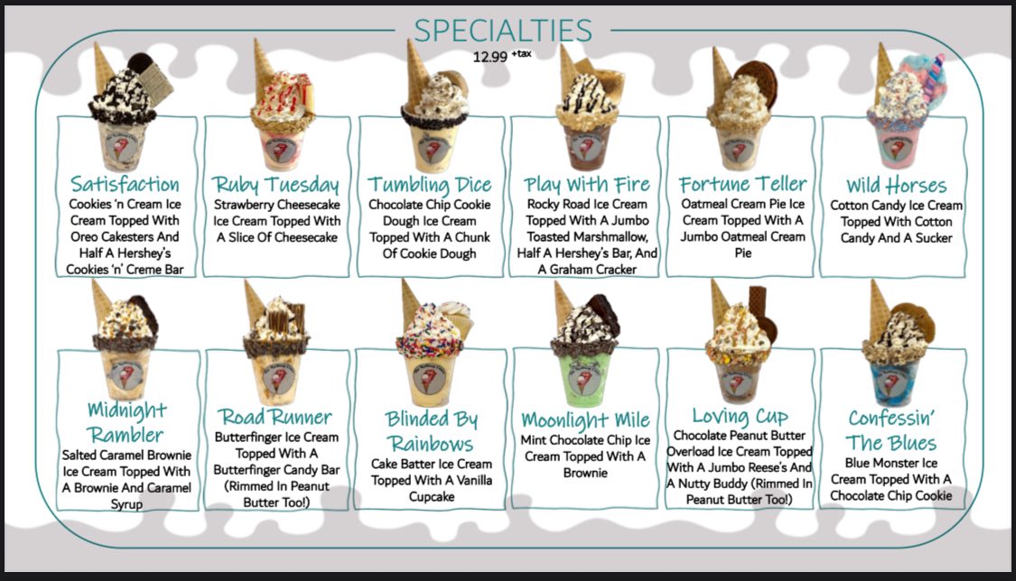 Menu update!! - The Rolling Cones | Facebook