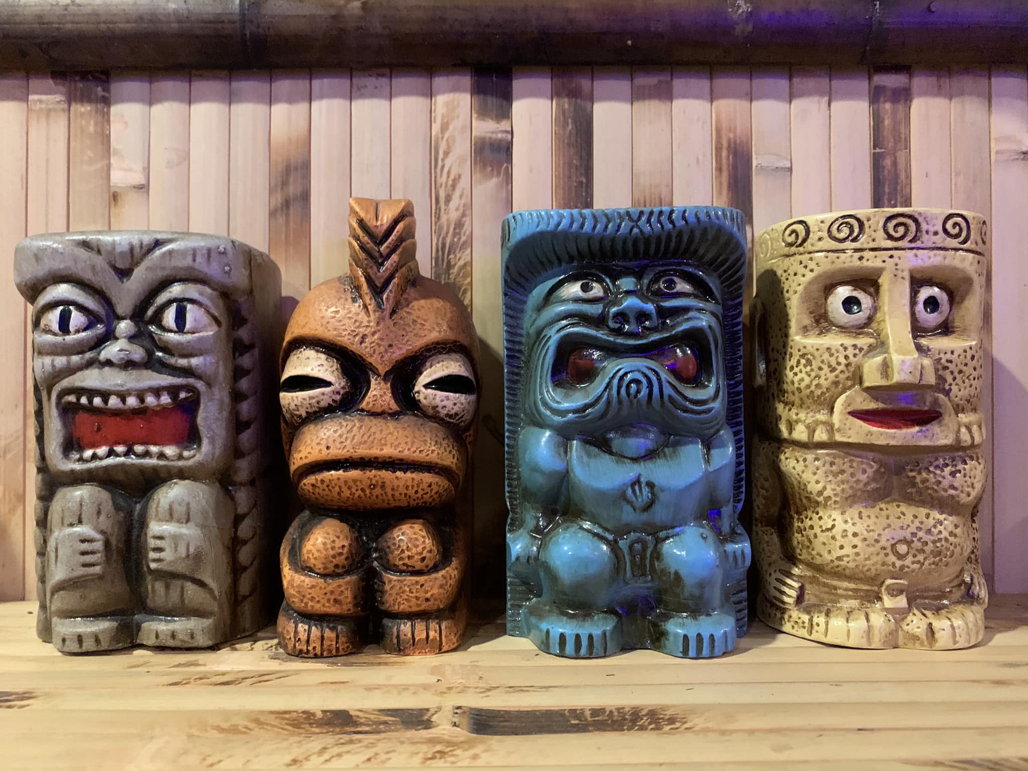 Tiki's mid century traditional tiki set