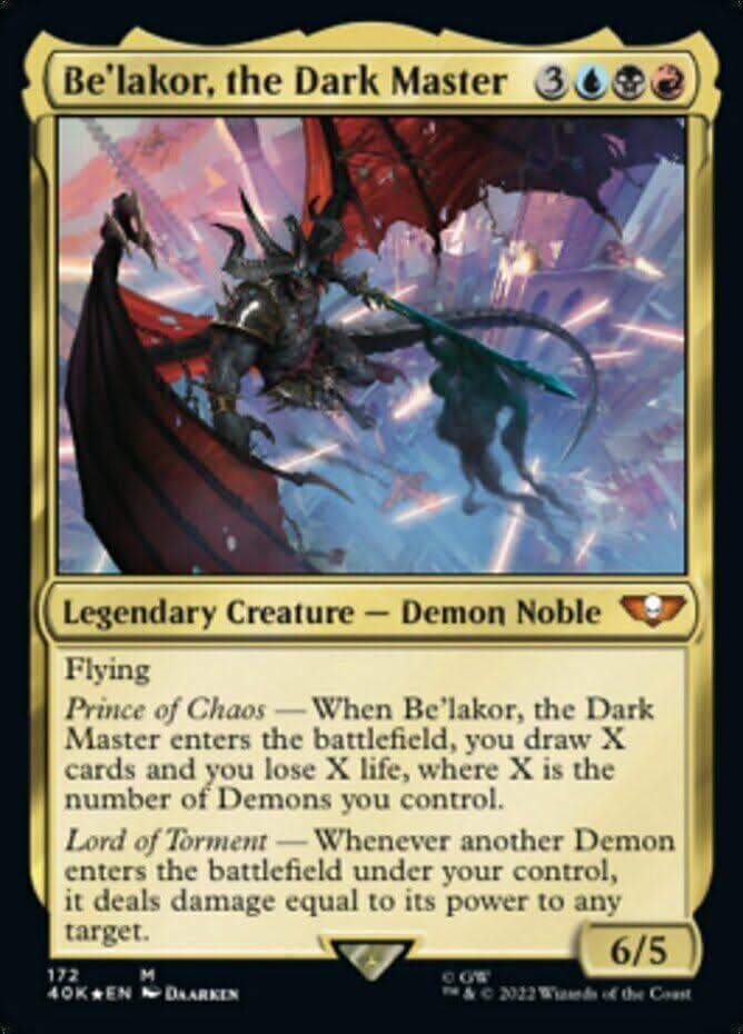 best demon cards mtg Dreadfeast [Innistrad: Crimson Vow] trample When Demonlord Belzenlok enters the battlefield What's your favorite Demon in