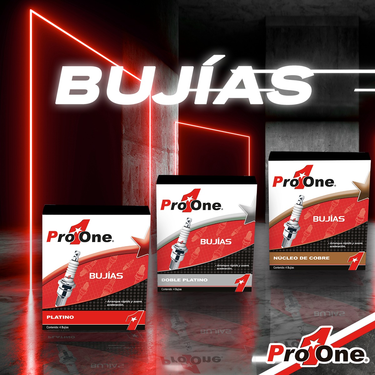 Pro1One - ¿Ya conoces los 3 tipos de #Bujías Pro1One?...