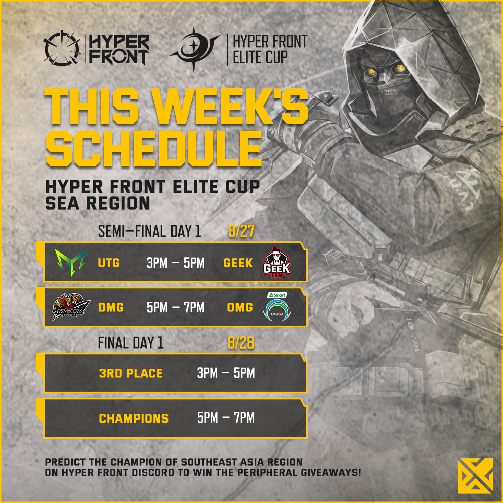 Bren Esports - Here's the schedule for the Hyper Front...