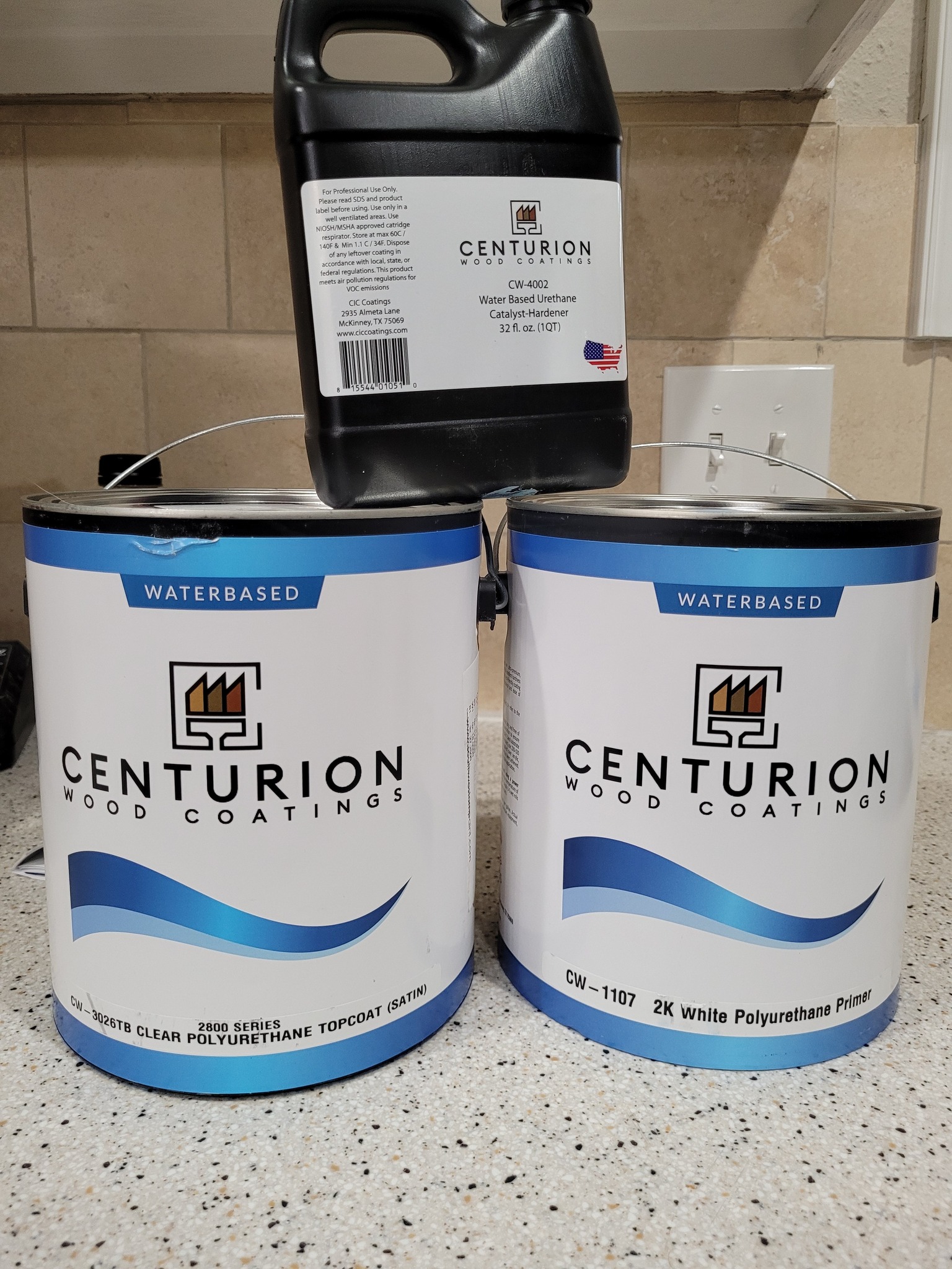Centurion wood coatings for cabinet painting