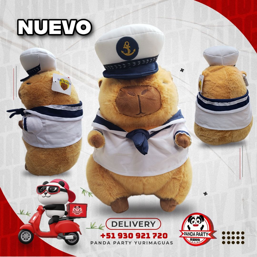 Panda - ⚠️🚨 NOVEDADES EN PELUCHES 🚨⚠️ CAPI'BARA - MARINERO 🐼 Panda ...
