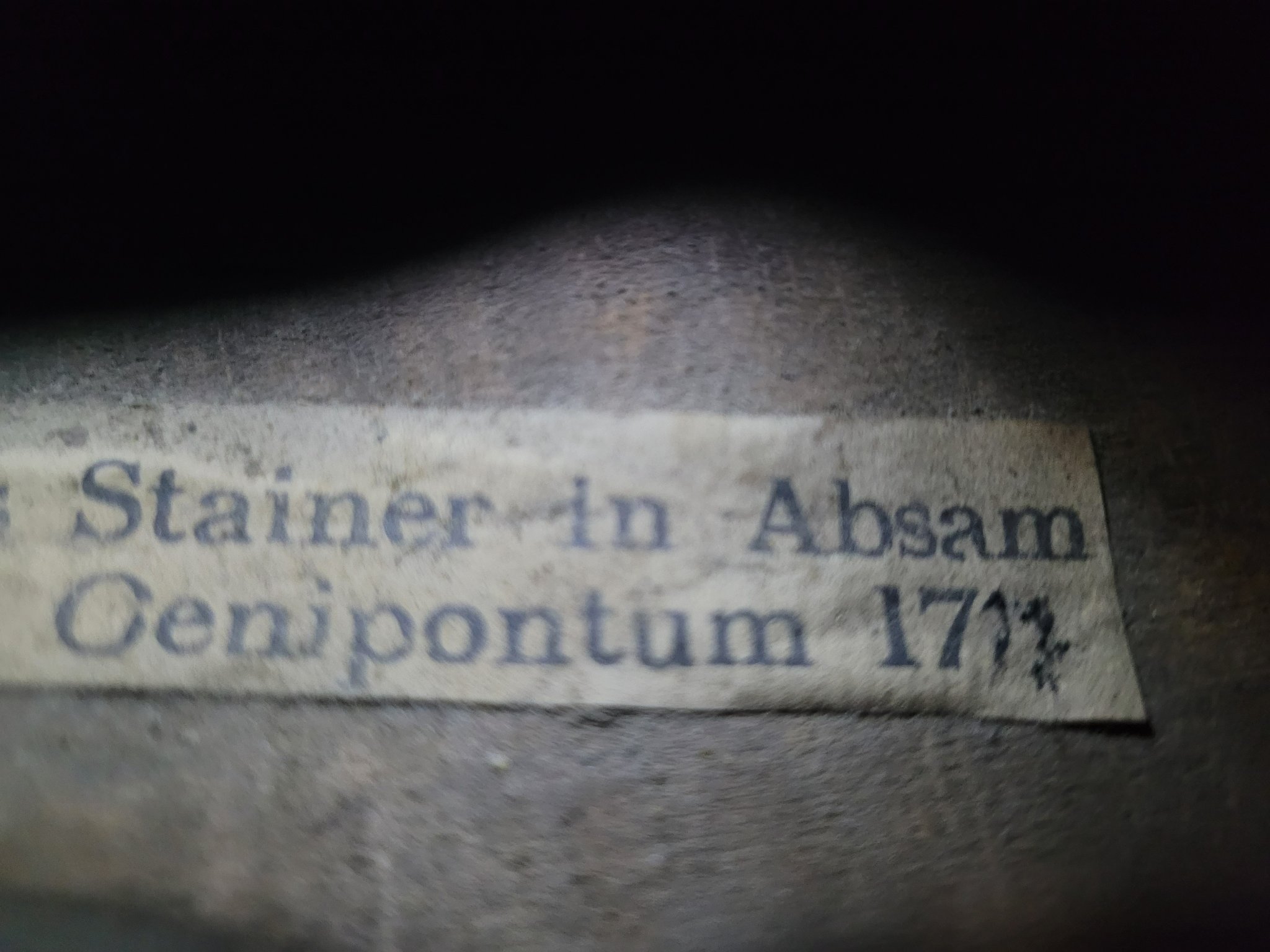 Jacobus Stainer In Absam prope Oenipontem FINAL PRICE DROP $350 ...