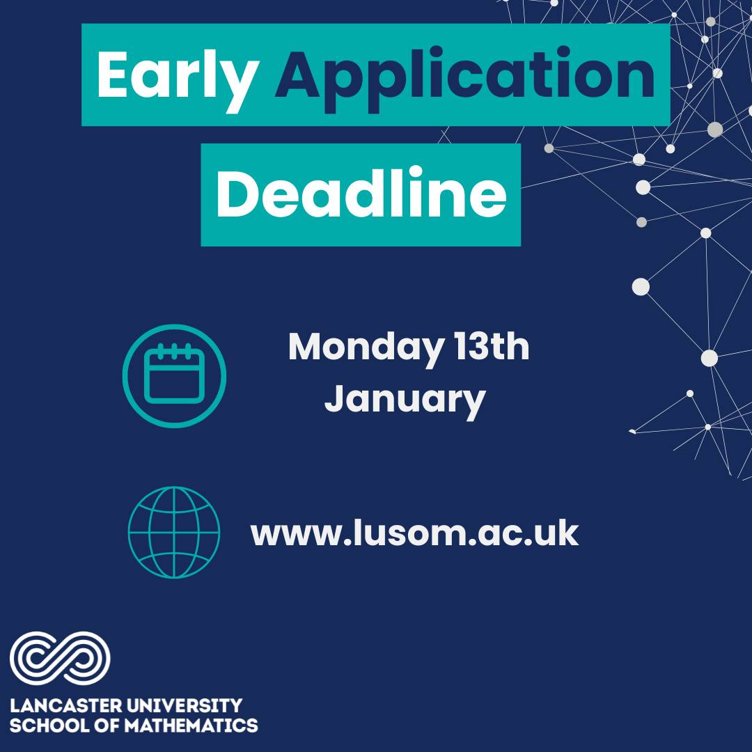 Lancaster - 📣 Early Application Deadline - TODAY📣 There is still time ...