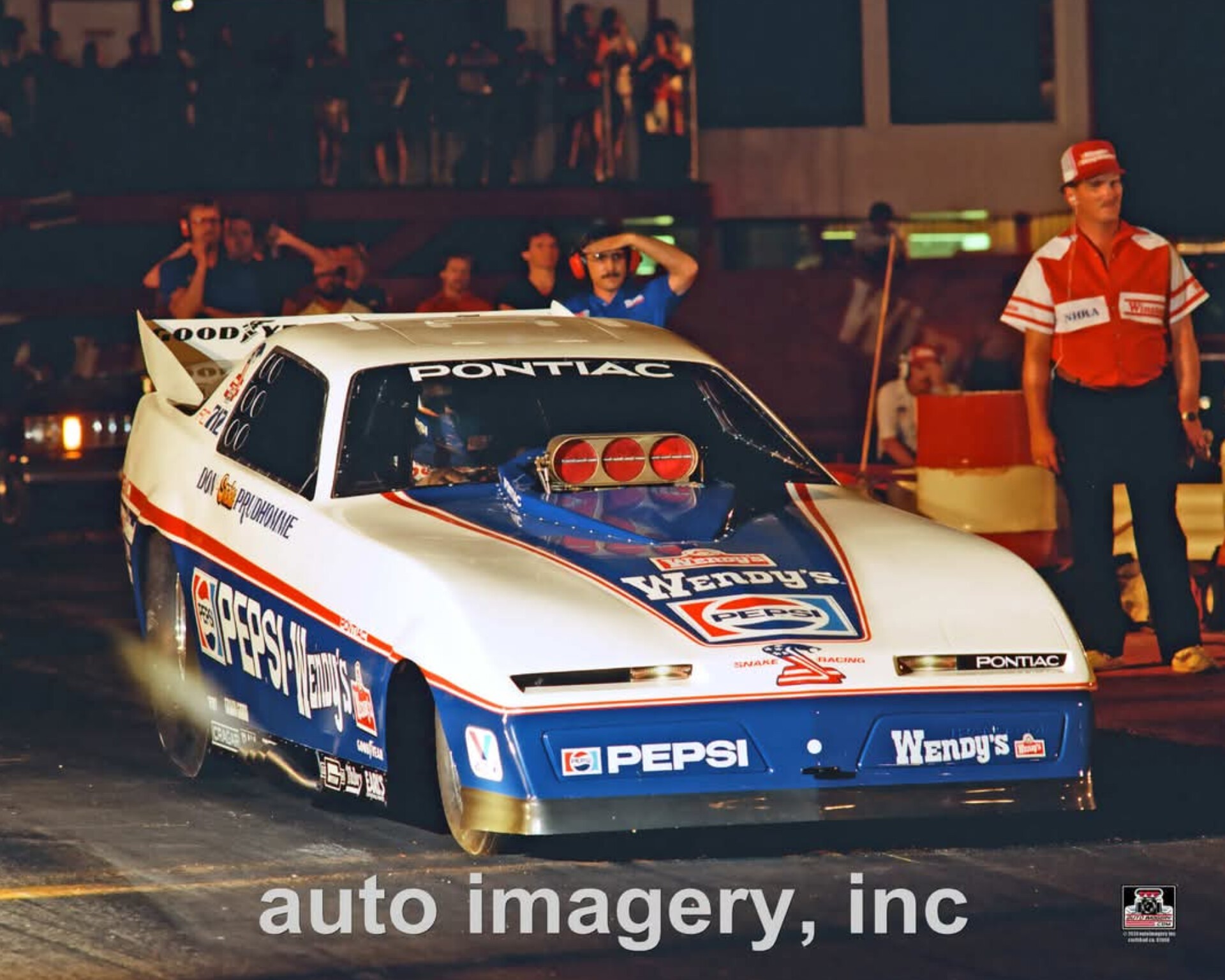 Don Prudhomme's Pepsi and Wendy's sponsored Pontiac funnycar