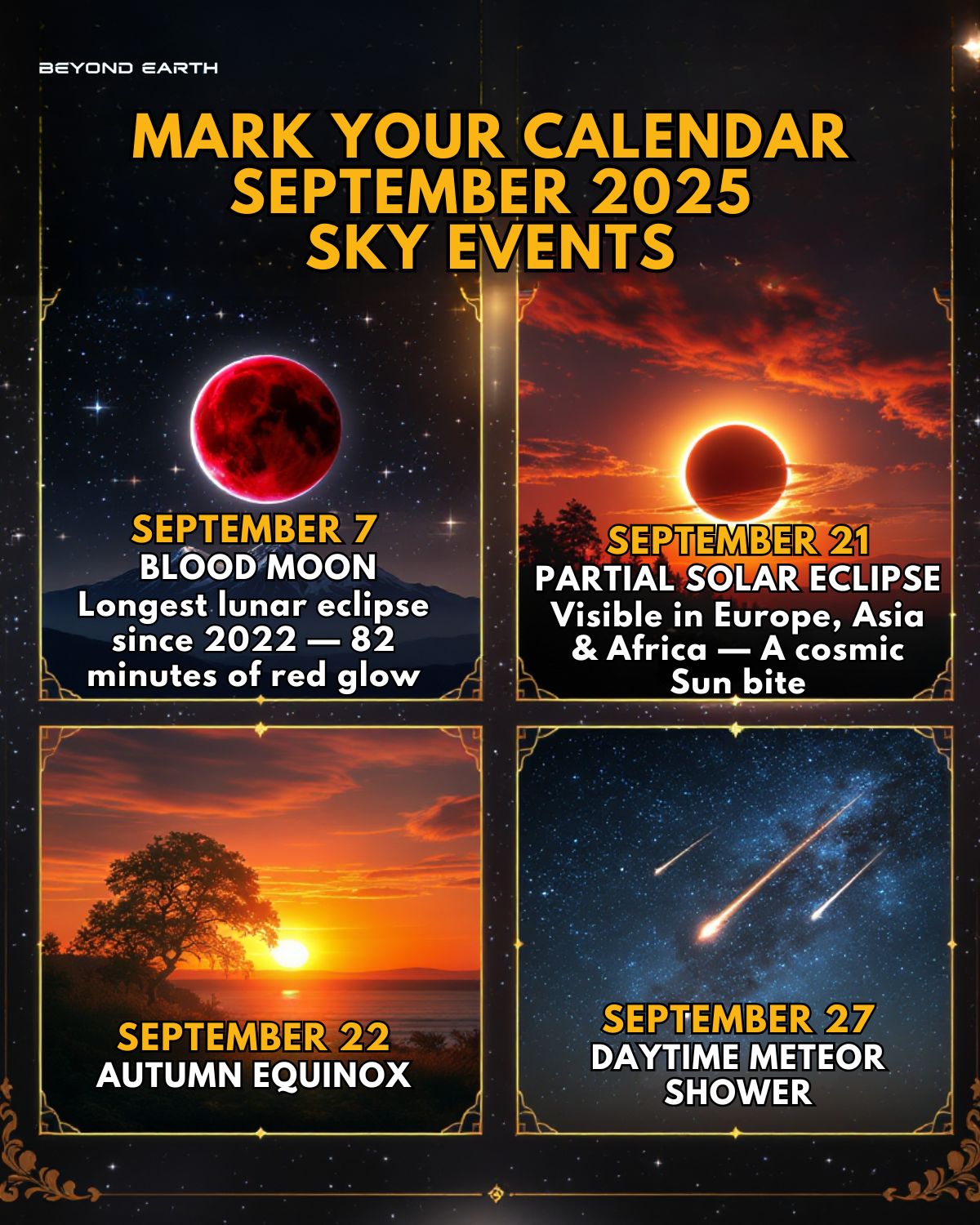 Timeless - 🌌 Mark Your Calendar – September 2025 Sky Events 🌌 September ...