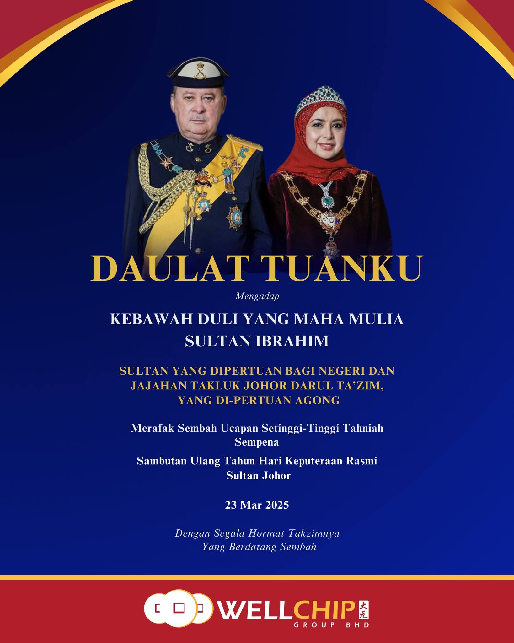 Kedai - 🇲🇾 Selamat Hari Keputeraan Sultan Johor! 🇲🇾 Ucapan penuh hormat ...