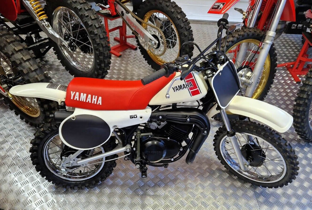 Ad - 1982 Yamaha YZ50J - About as far removed from Yamaha's