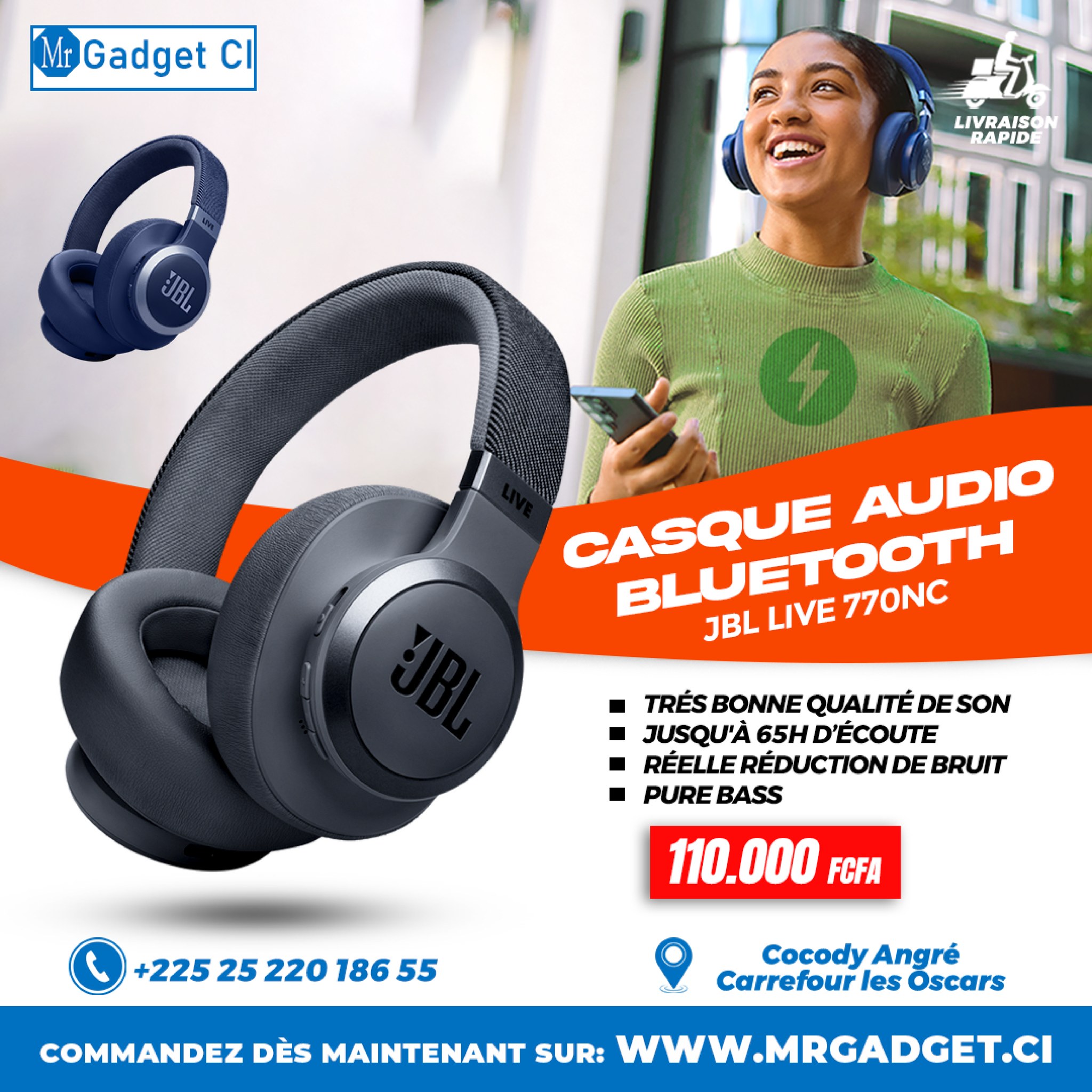 Mrgadget.ci - 🎧 JBL Live 770NC – Plongez dans un son pur et immersif ...