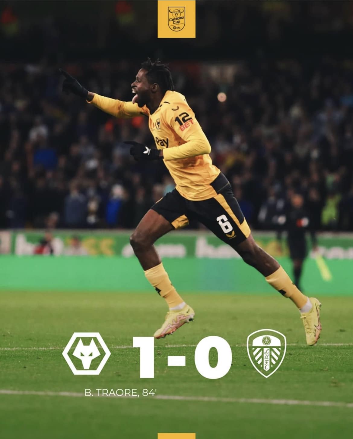 VikingWolves - WOLVES VIDERE I LIGACUPEN WOLVES 1 LEEDS 0 Boubacar ...