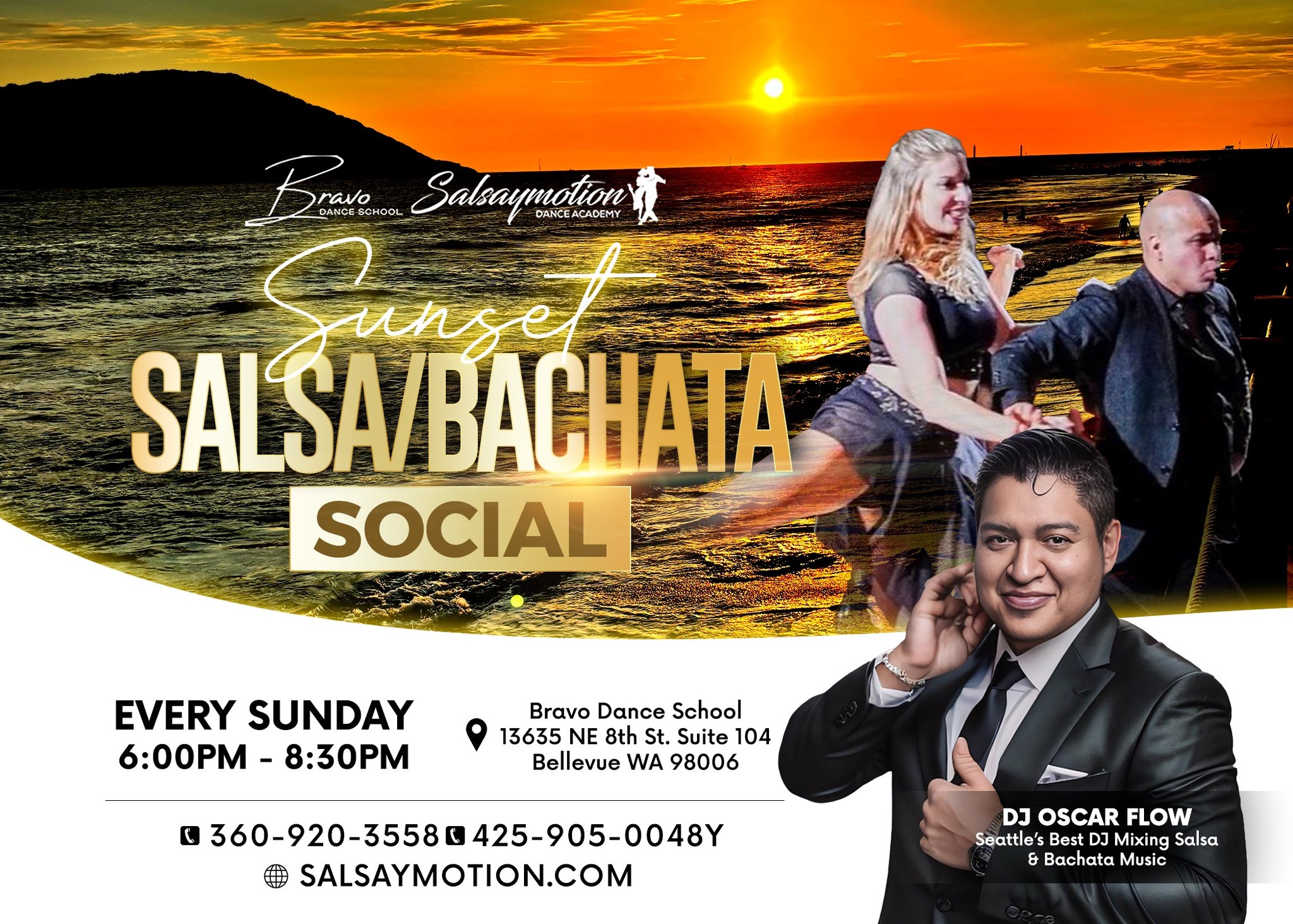 Sunset Salsa/Bachata Social w/DJ Flow Solstice