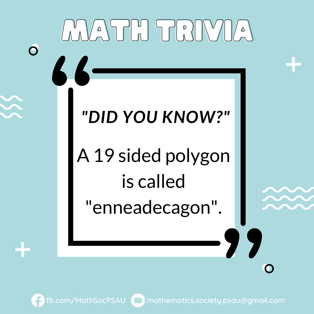 Happy Tuesday, MATHalinos! It... - PSAU Mathematics Society