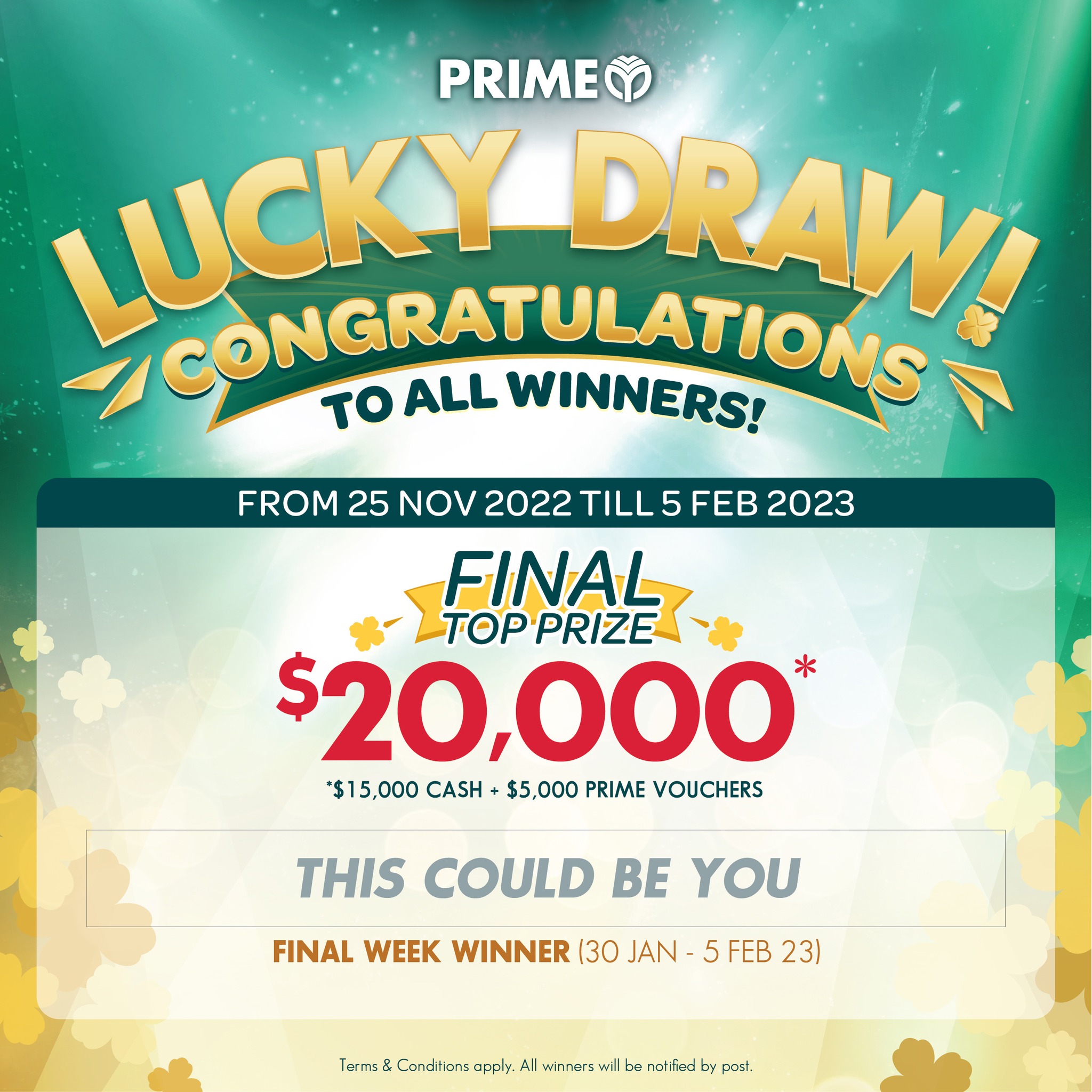 🎉Congratulations to all our lucky draw... - Prime Supermarket | Facebook