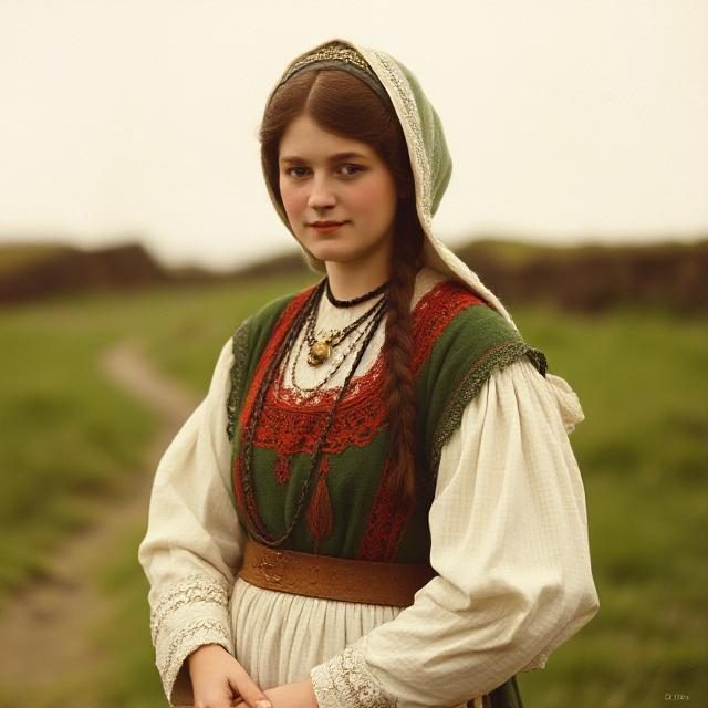 traditional irish dress women Froca (Irish Bog Dress) | Celtic for Highland Games & Renaissance Faires Bodice designed with two layers of rayon and interfacing Mythrojan Traditional Irish Celtic Dress