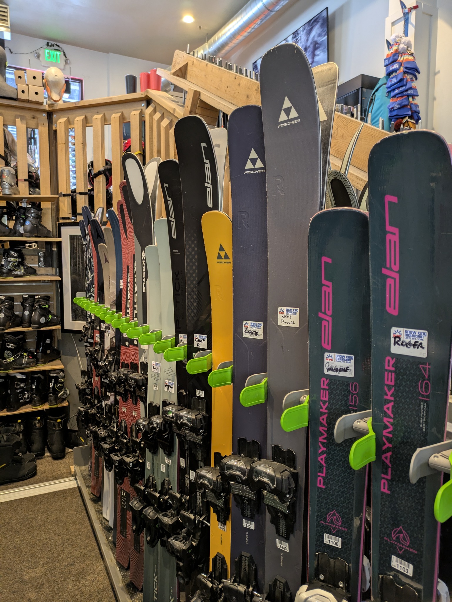 Snow King Mountain Sports is selling off most of our demo skis to 