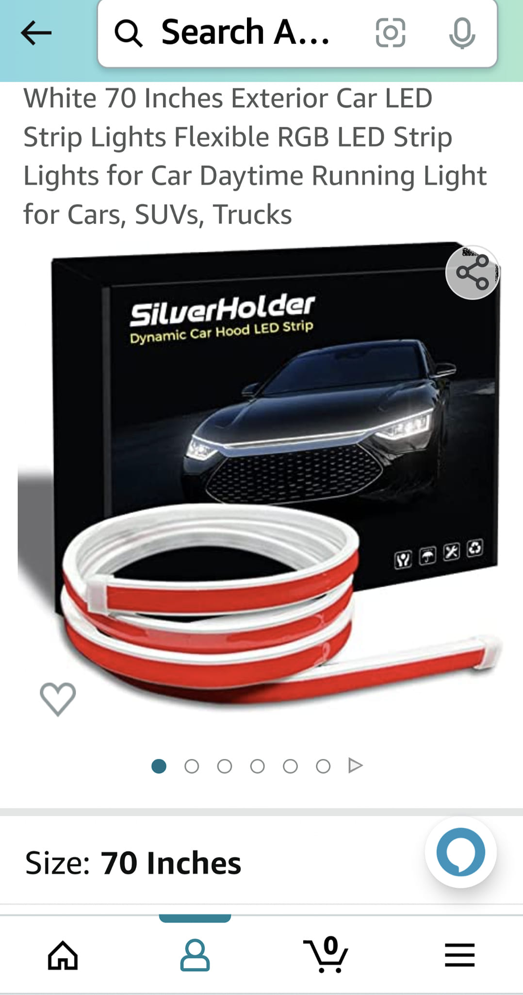 71” Flexible White LED Hood Light Strip For Chevy Silverado 1500/2500 – Dreamizer, 12V DRL