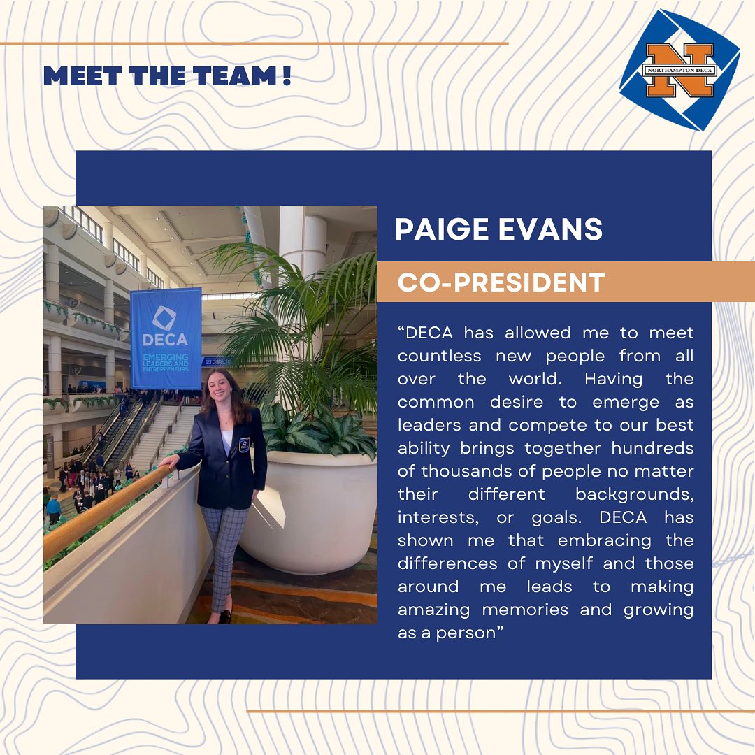 Introducing your DECA... - Northampton High School DECA | Facebook
