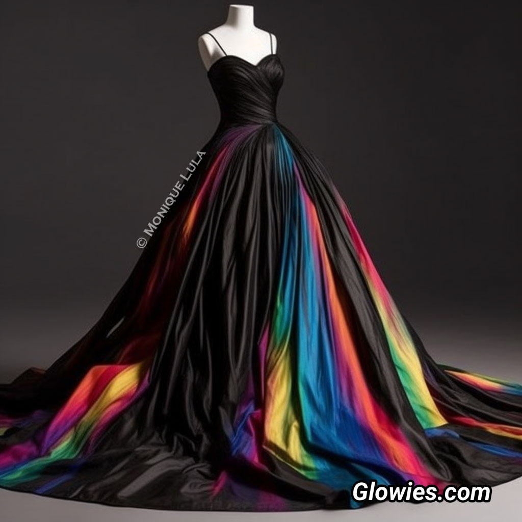 I love black dresses with some rainbow! 🖤🌈