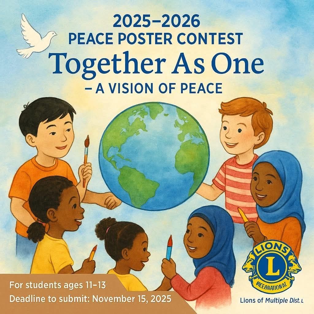 Lions - 🕊️ Calling All Young Artists! 🎨 The Lions International Peace ...