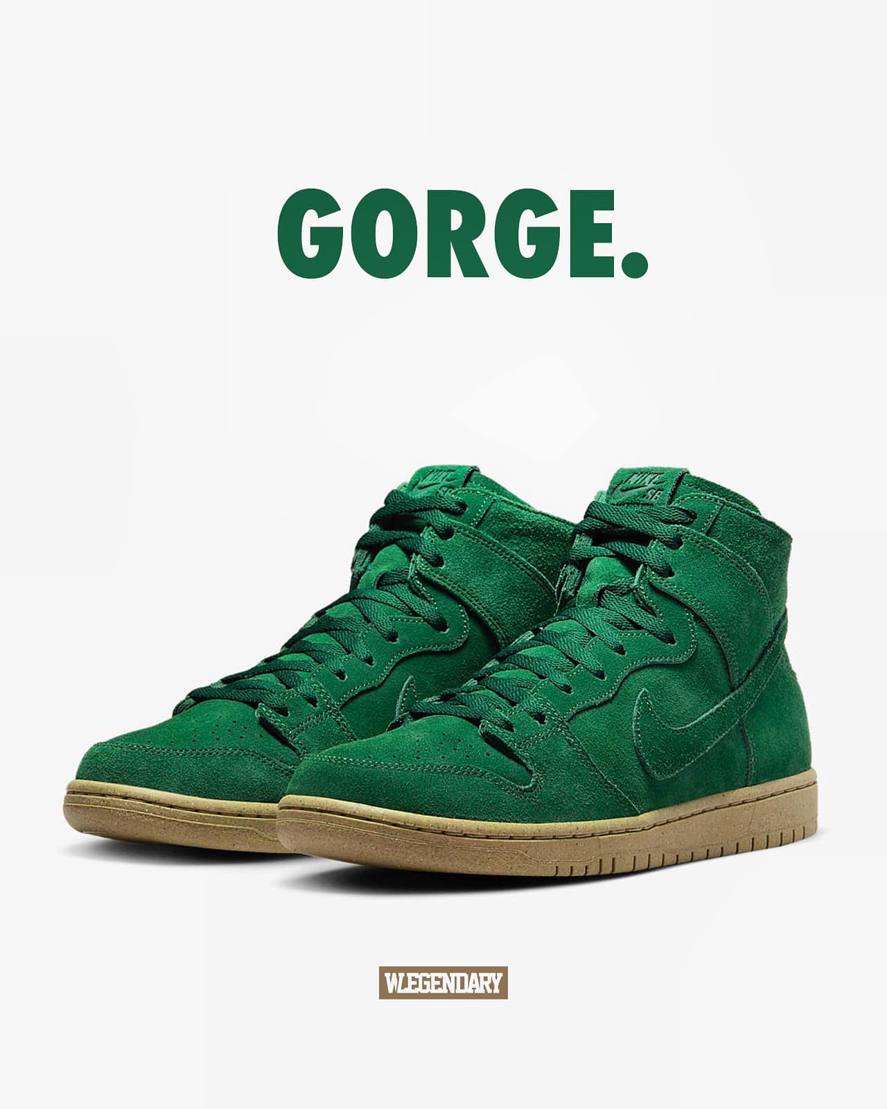 The Nike SB Dunk High Pro Decon Gorge Green, available in our 