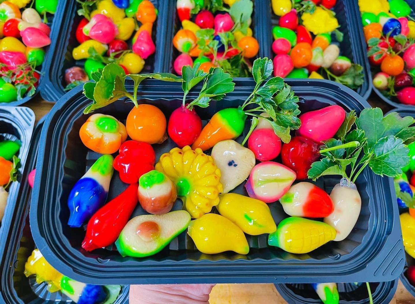 Ăn Vặt RIO - Banh dau xanh trai cay 🍇🍋🥕BÁNH ĐẬU XANH TRÁI...