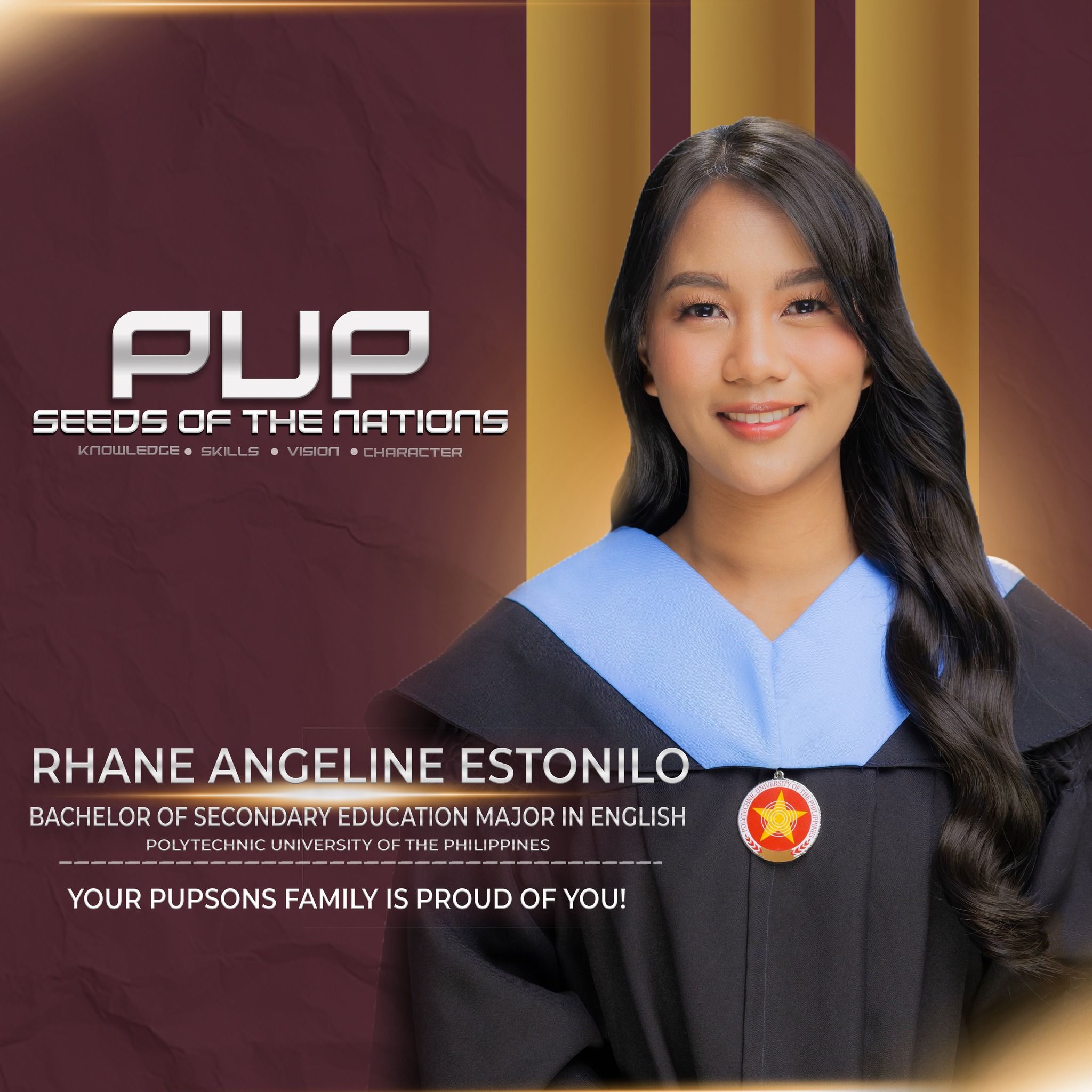 PUP - Let's extend our warmest congratulations to Rhane Estonilo, Vice ...