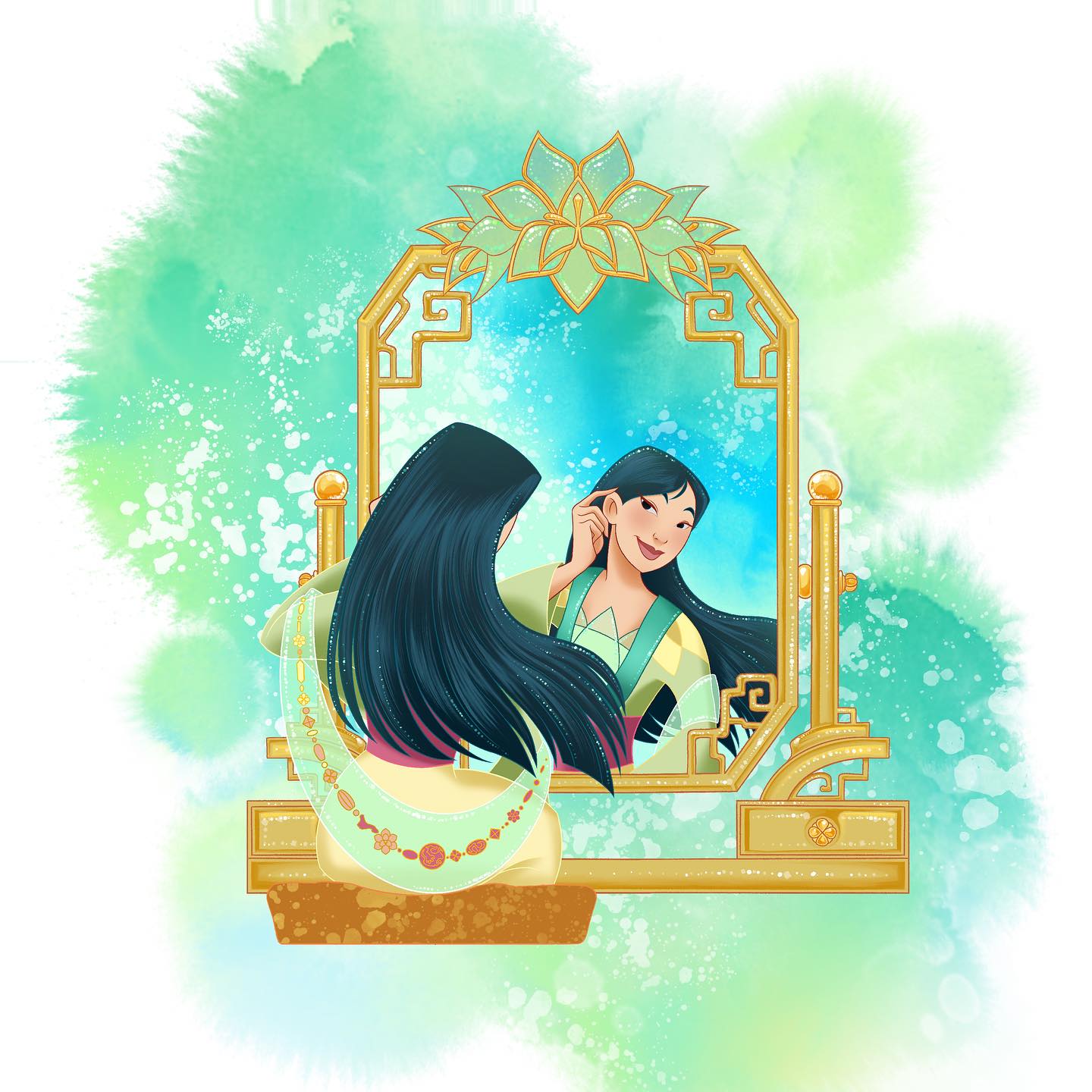 green mulan dress Mulan's Vanity mulan blue dress