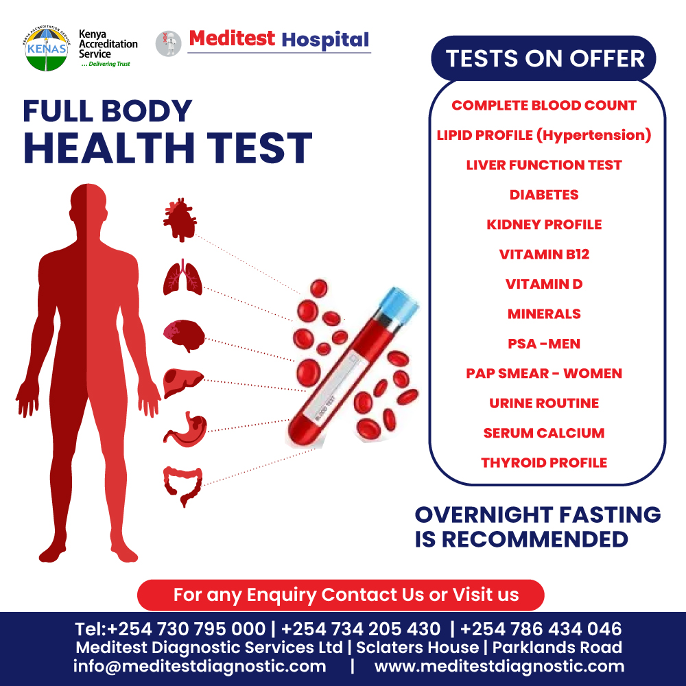 Our basic full-body package offers a... - Meditest Hospital