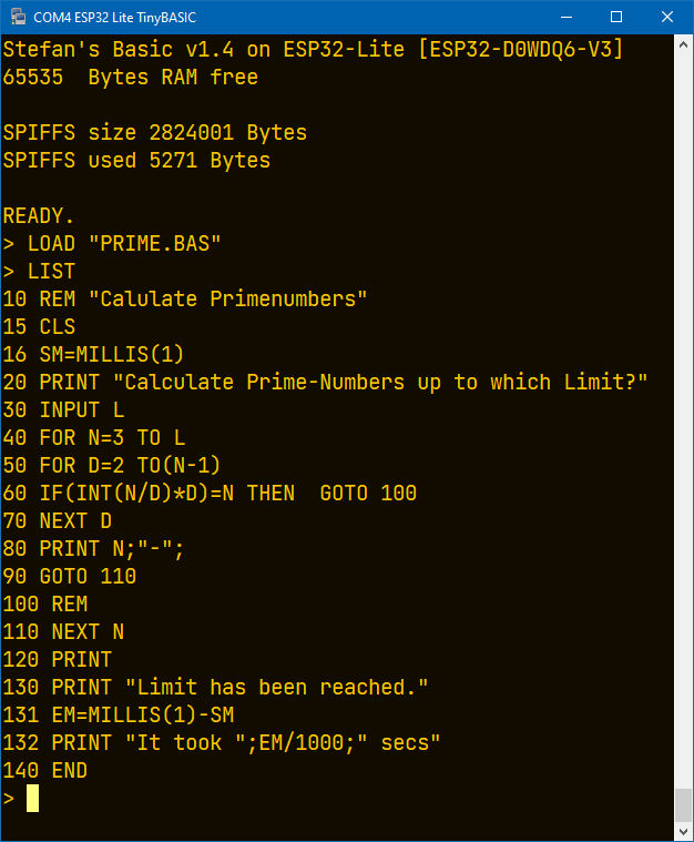 How to calculate prime numbers like on IBM XT and Trump Z8000
