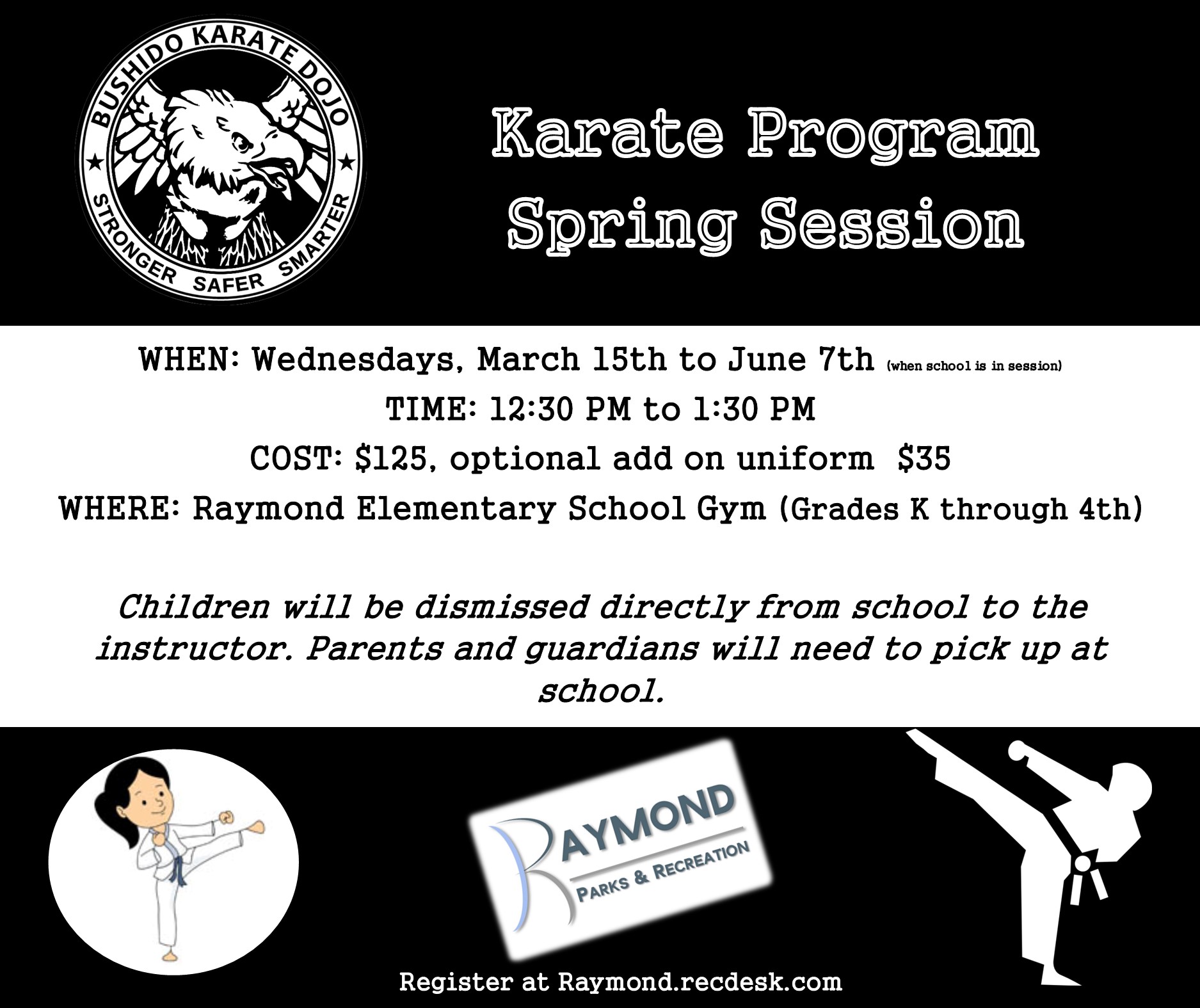 Raymond - Karate Registration is now open for the Spring Session ...