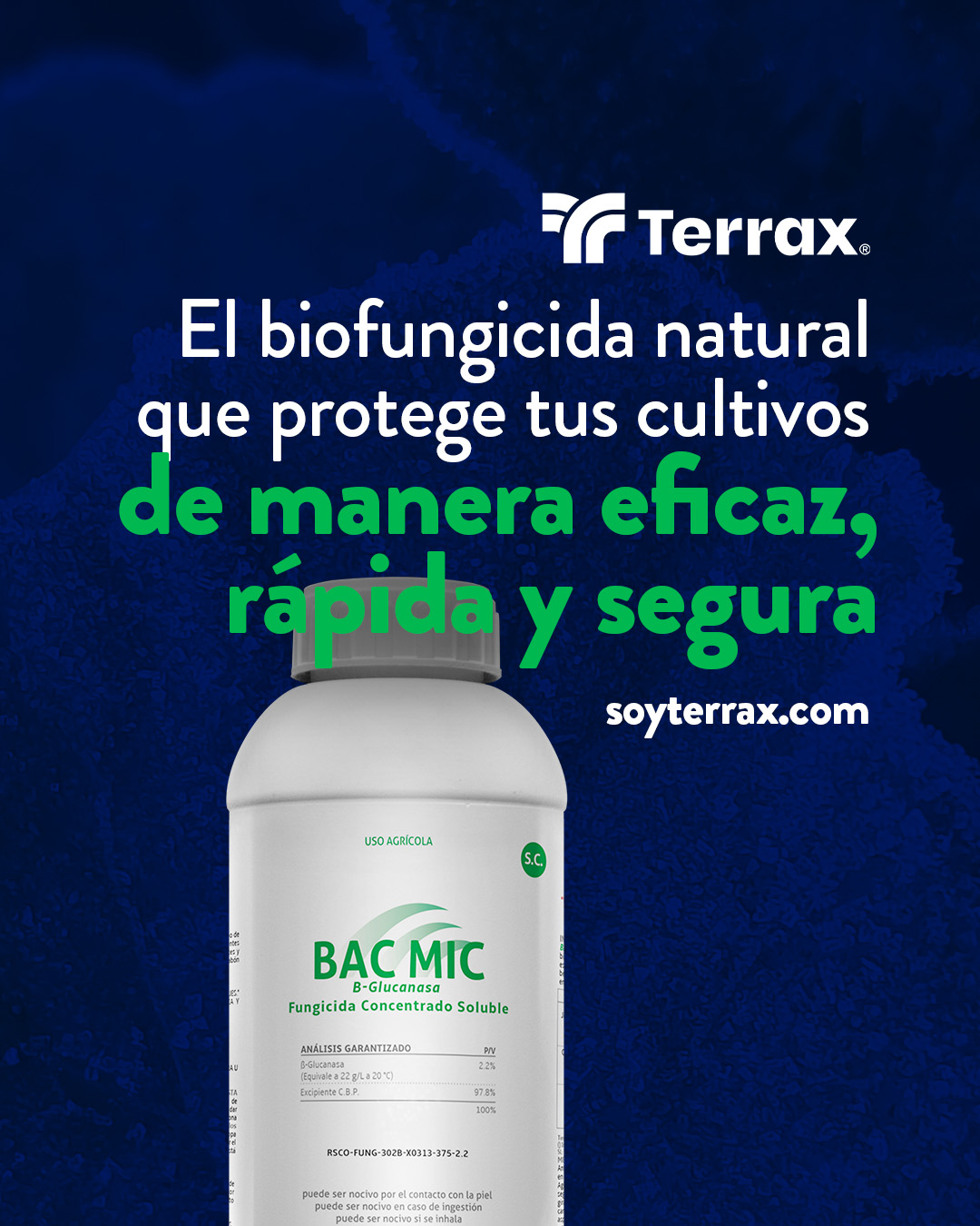 Terrax - Protege tus cultivos con Bac Mic, elaborado a base de enzima ...