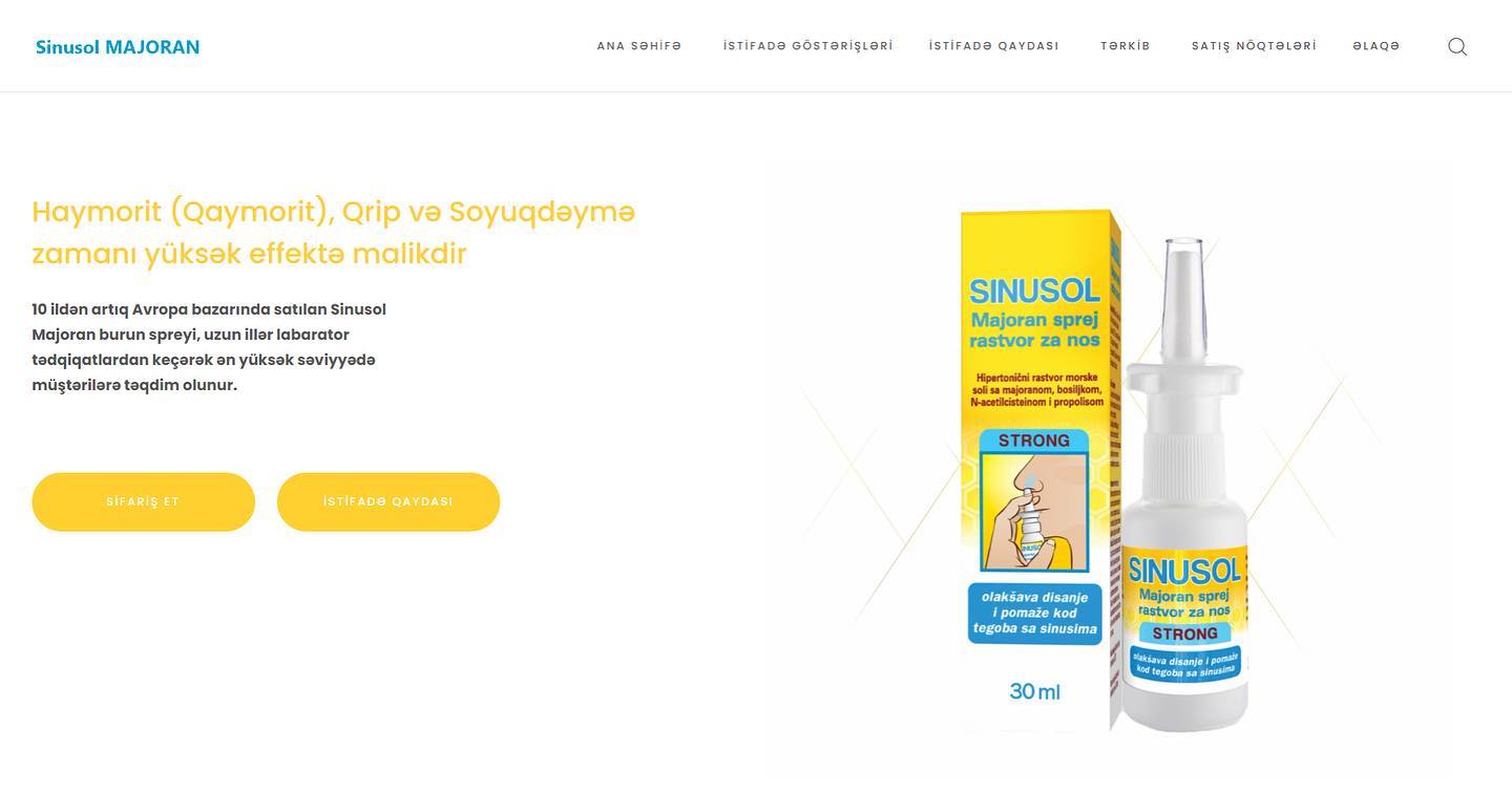 Sinusol Majoran - 😷Qrip və 🤒soyuqdəymə zamanında müalicə edilmədiyində ...
