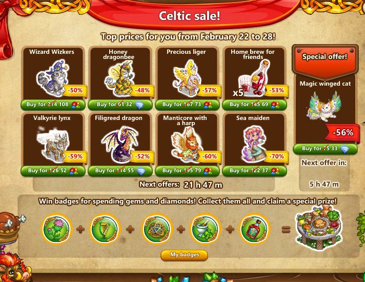 The Household - 🍃 CELTIC SALE. Day 6 🍃 Main lots: ☘ Wizard Wizkers ...