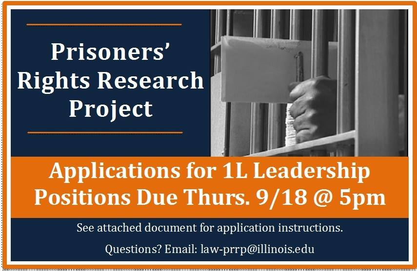 Prisoners' Rights Research Project - PRRP | Champaign IL