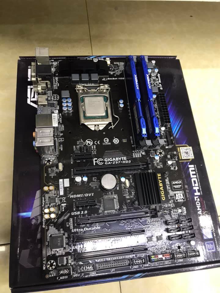 Secondhand Combo 1.i7-4790k + Gigabyte z97-hd3 + 16Gb hyperx fury