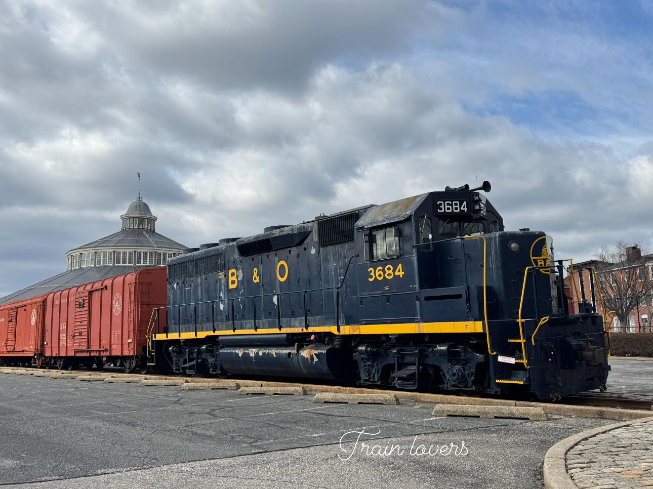 B&O NO. 3684 at B&O Railroad Museum in Baltimore, Maryland
