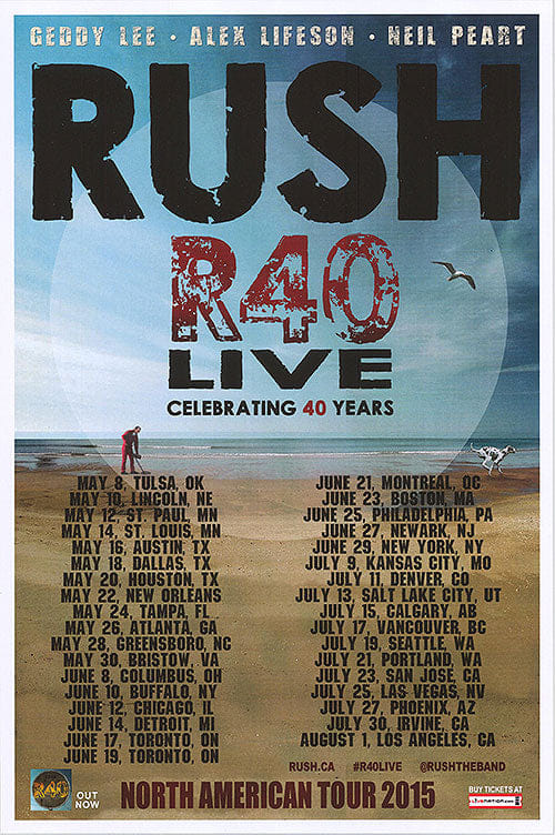 Rush's final tour opened 9 years ago in Tulsa