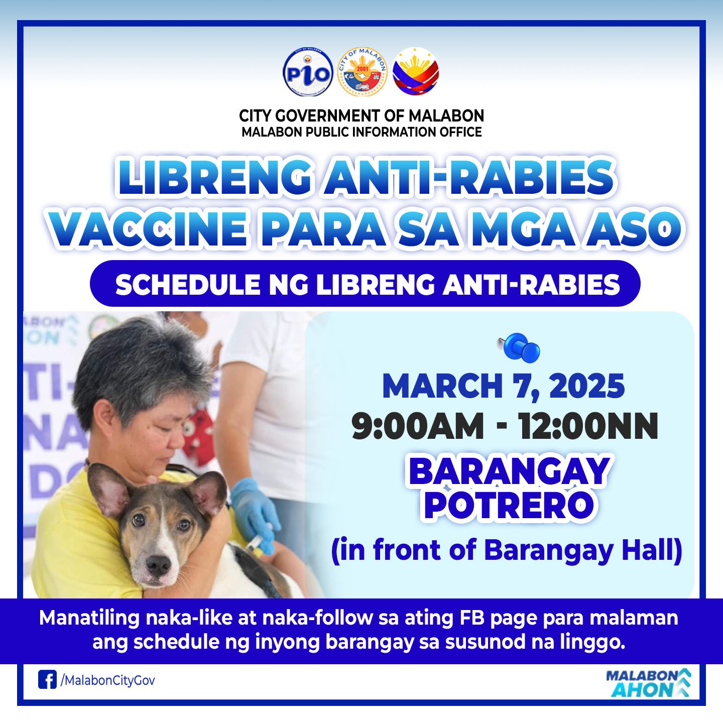 Alagang aso ay pabakunahan upang... - Malabon City Government